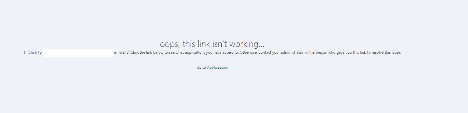Federated ID login error caused by an incorrect client account mapping.